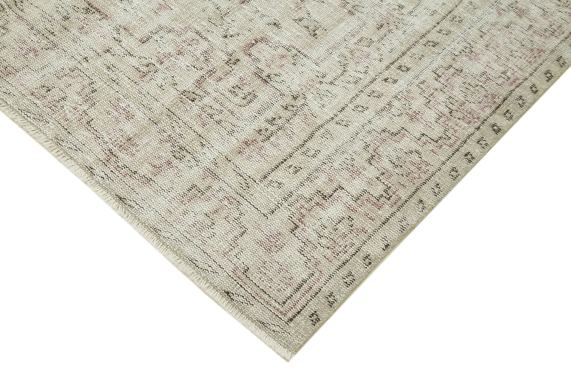 Handmade Wool Area Rug | Classic Vintage Carpet, Hand Woven Carpet 5'9'' x 9'1''