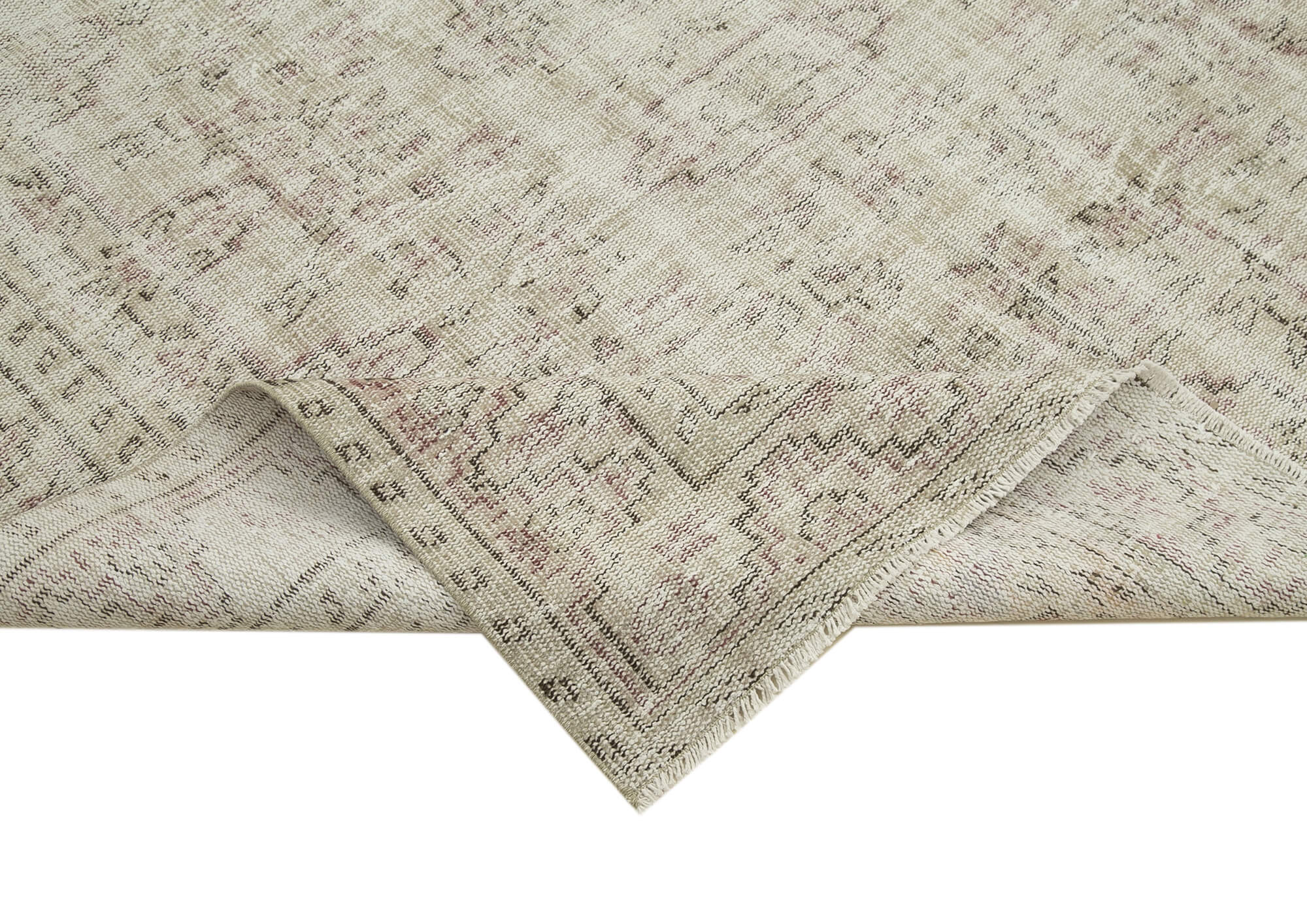Handmade Wool Area Rug | Classic Vintage Carpet, Hand Woven Carpet 5'9'' x 9'1''