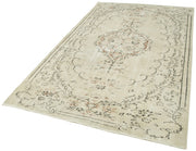 Handmade Wool Area Rug - Traditional Hand Knotted Vintage Cotton Rug Beige