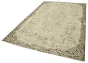 Handmade Wool Area Rug | Traditional Hand Knotted Rug Beige Cotton Carpet
