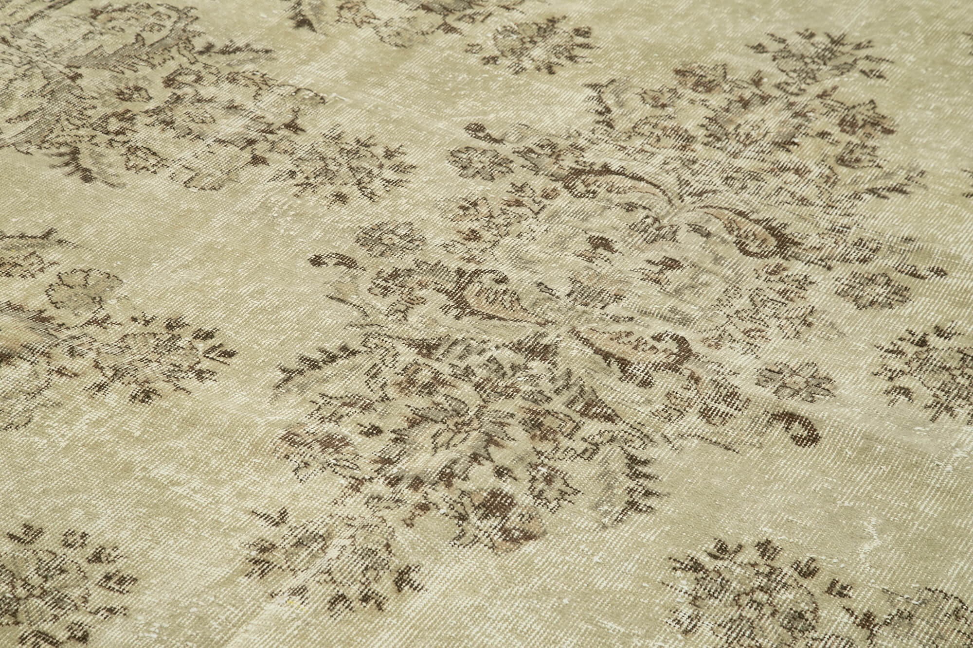Handmade Wool Area Rug | Turkish Hand Knotted Carpet – Neutral Tone Floor Rug