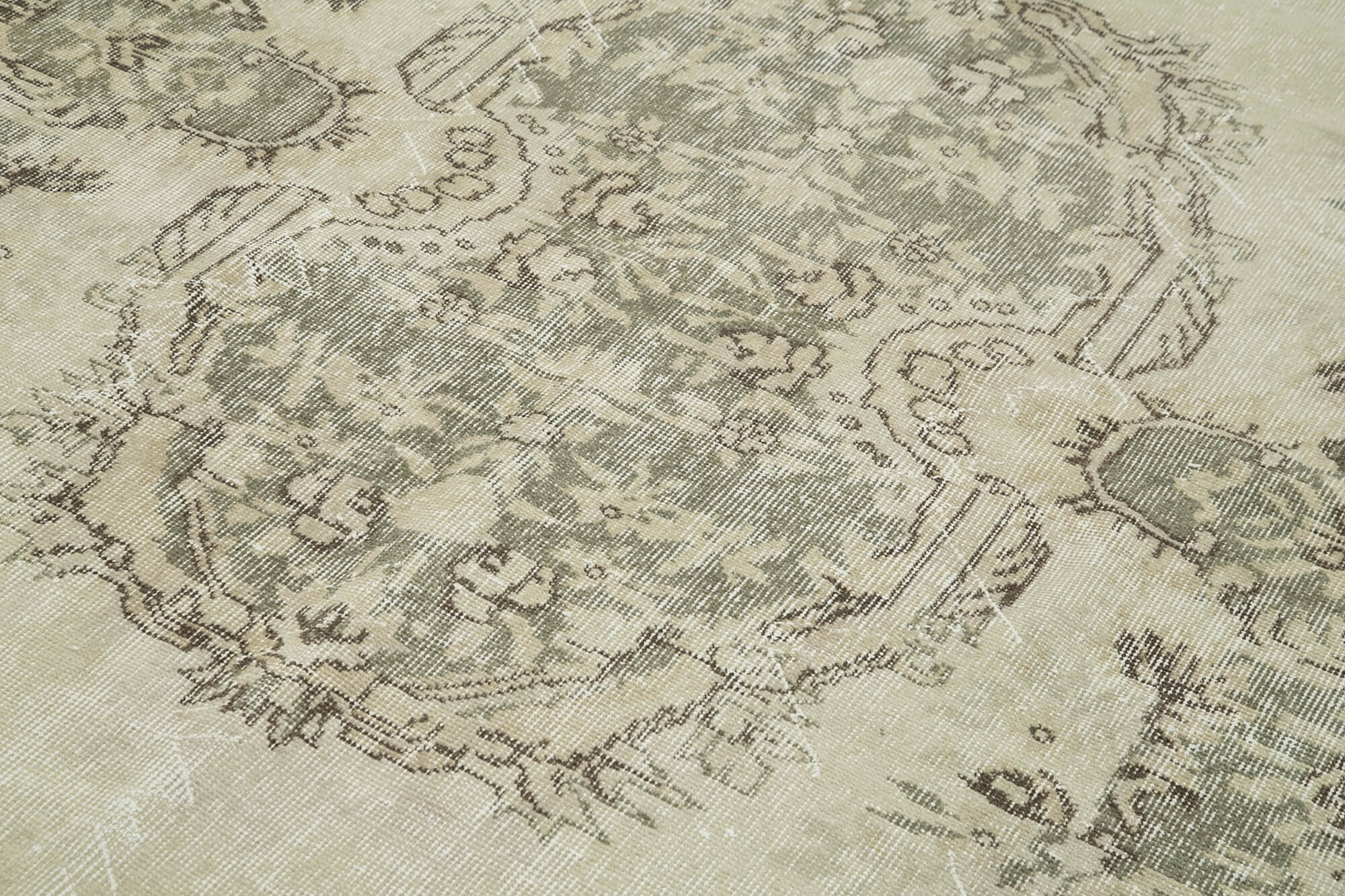 Handmade Wool Area Rug | Turkish Vintage Carpet, Soft Woolen Carpet, Natural Fiber Area Rug