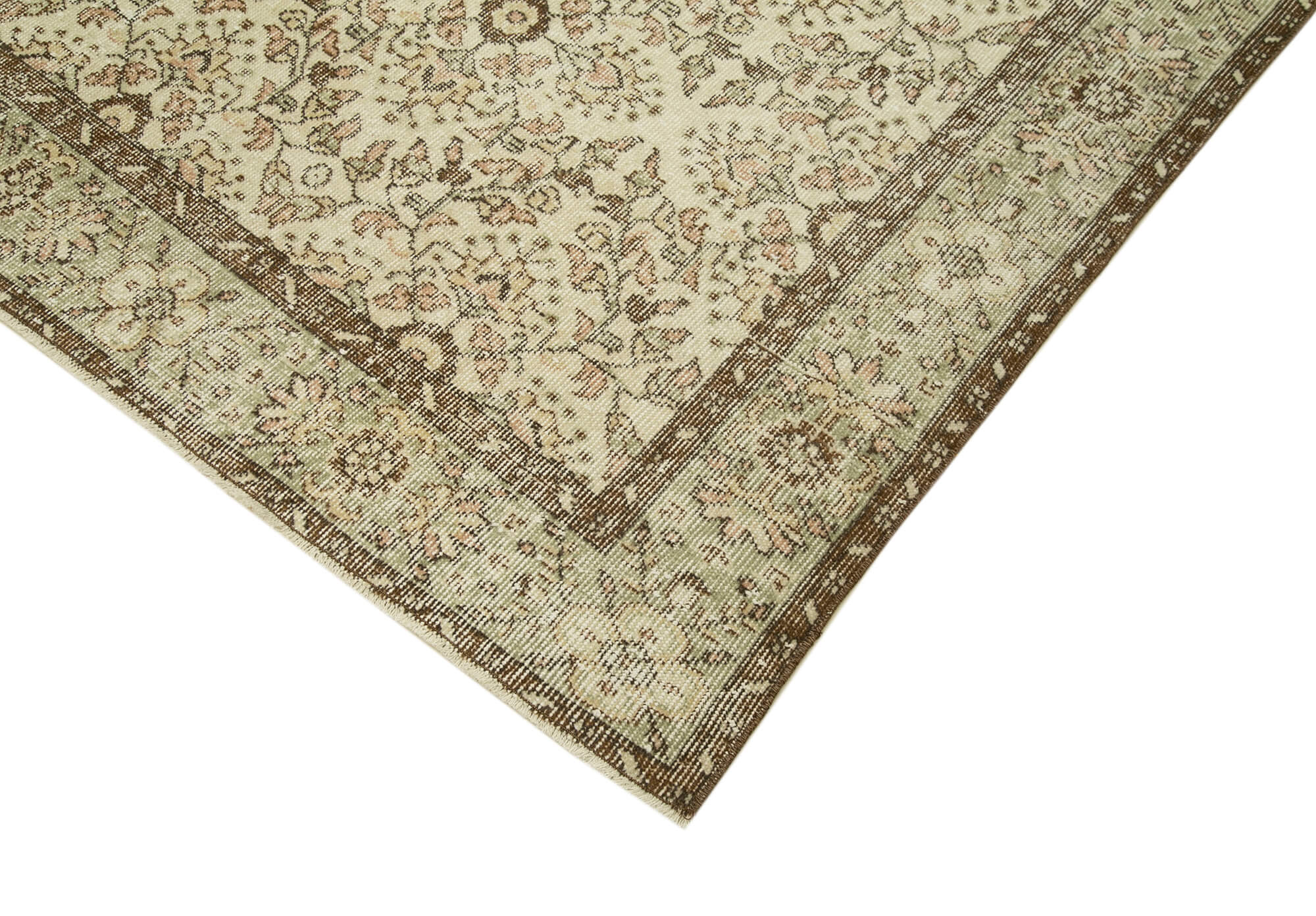 Handmade Wool Area Rug | Traditional Hand Knotted Rug – Beige Cotton Wool