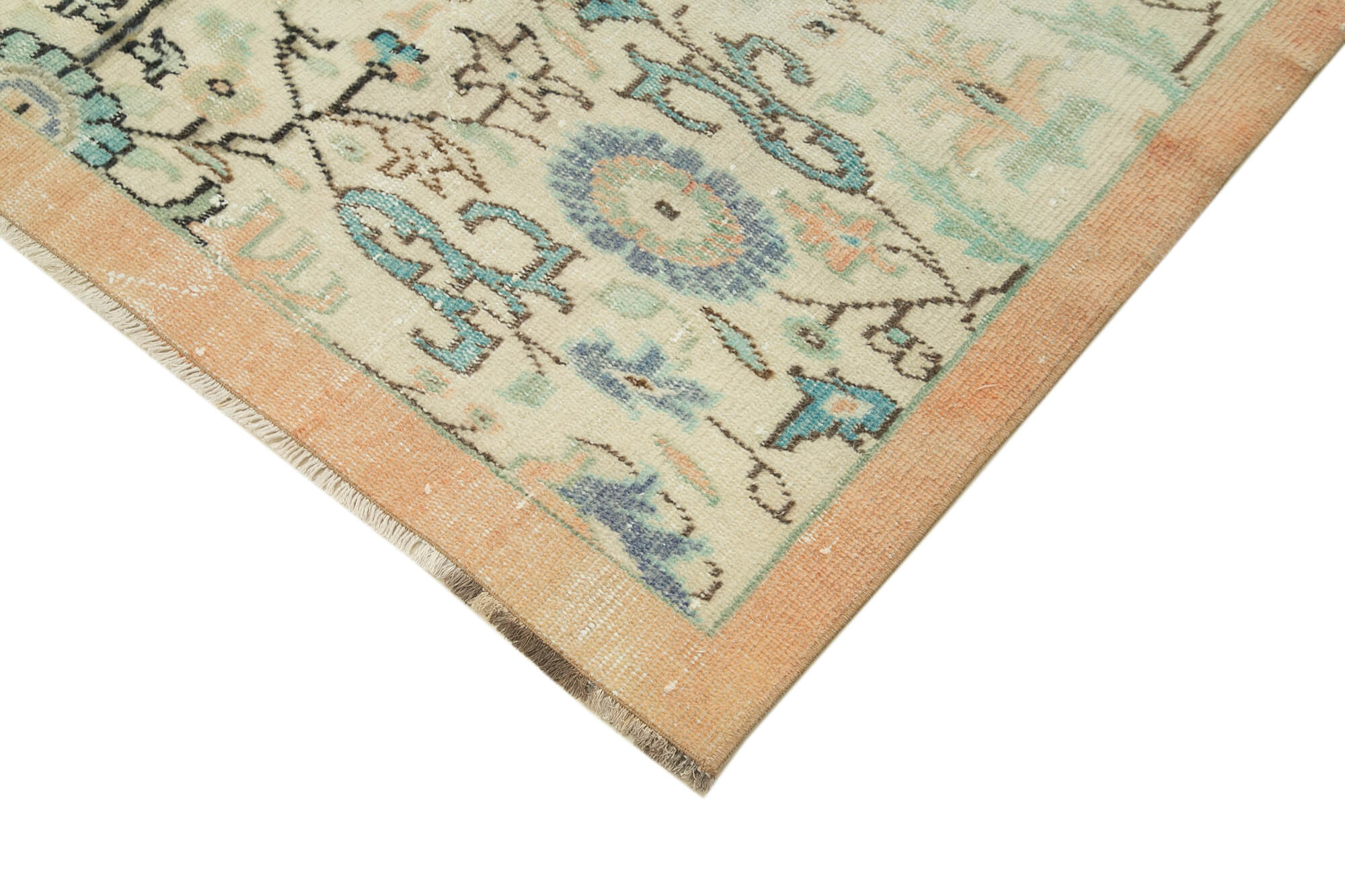 Handmade Wool Area Rug | Classic Vintage Carpet, Soft Wool Carpet 5x8 ft