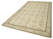 Vintage Wool Area Rug – Handmade Cotton Rug | Turkish Vintage Carpet 6'2''x10'2''