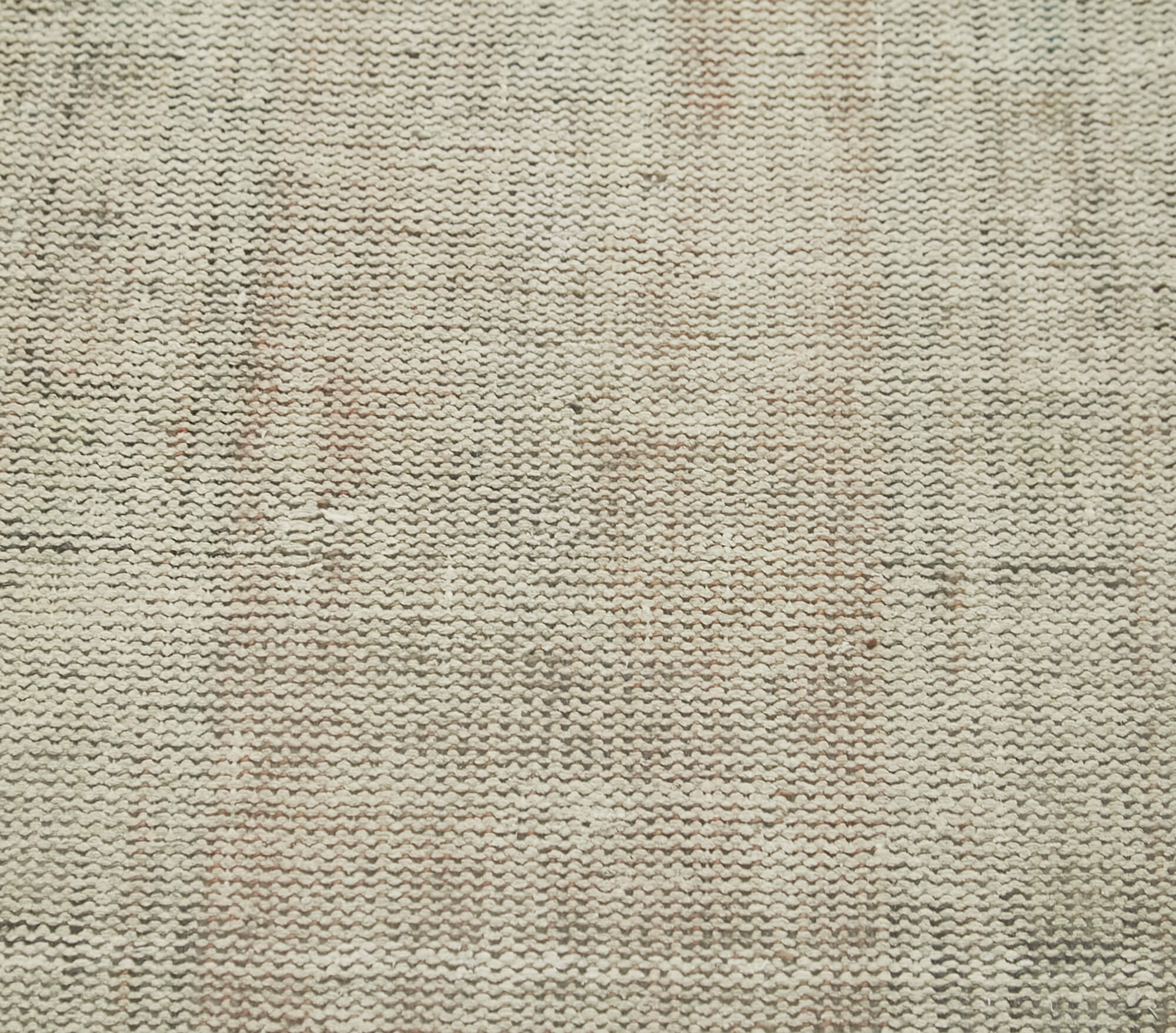 Vintage Area Rug – Overdyed Beige Handmade Wool Cotton Carpet 1'9''x3'9''