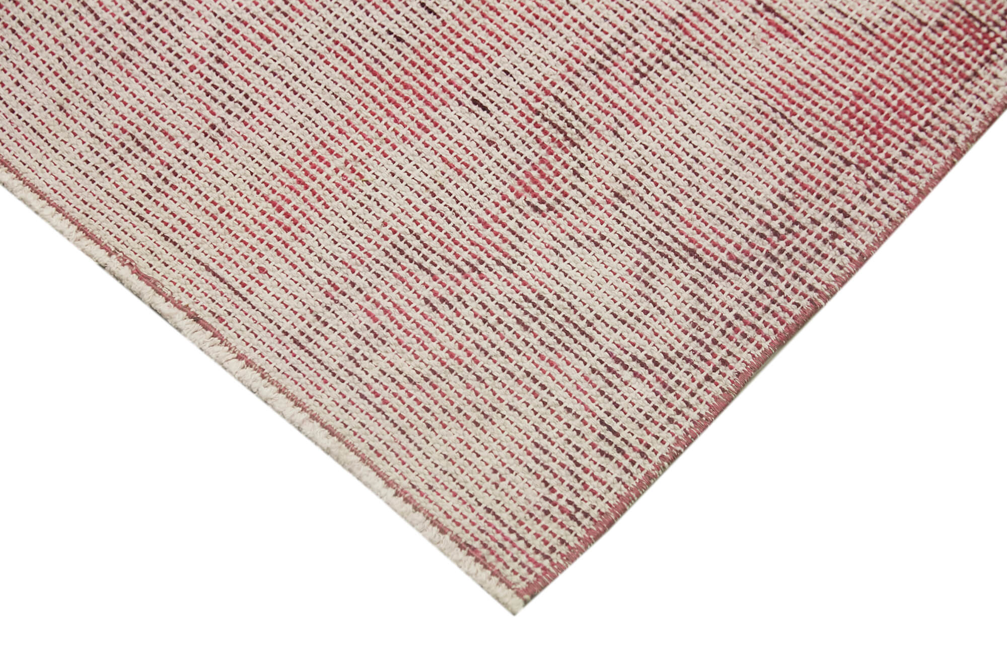Vintage Area Rug - Handmade Wool Rug Overdyed Pink Cotton Wool Carpet 1'5''x2'10''