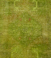 Vintage Area Rug – Handmade Wool Rug Overdyed Green | Turkish Carpet 1'8''x2'11''