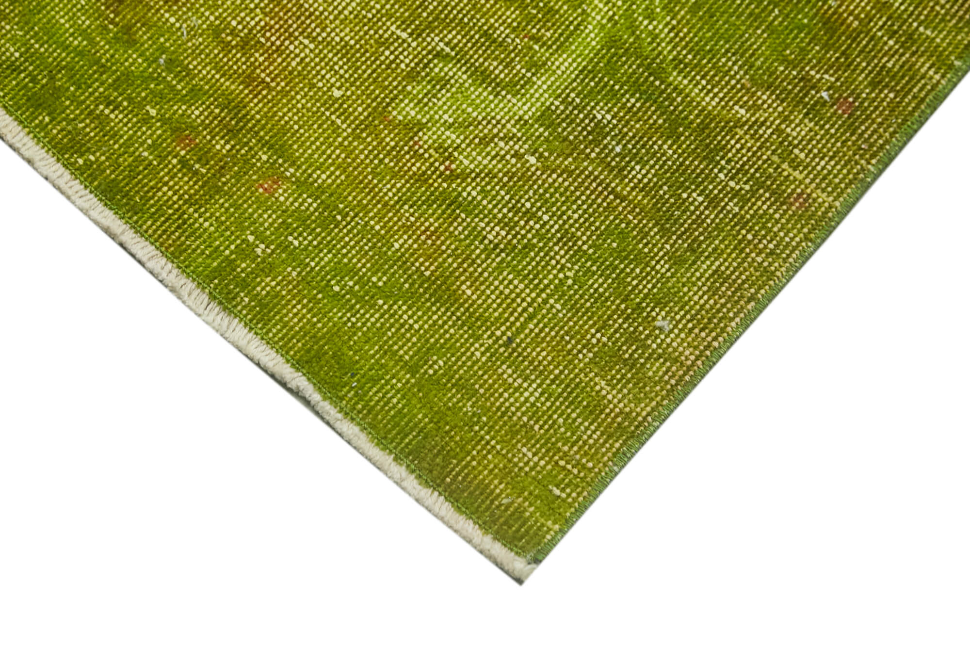 Vintage Area Rug – Handmade Wool Rug Overdyed Green | Turkish Carpet 1'8''x2'11''