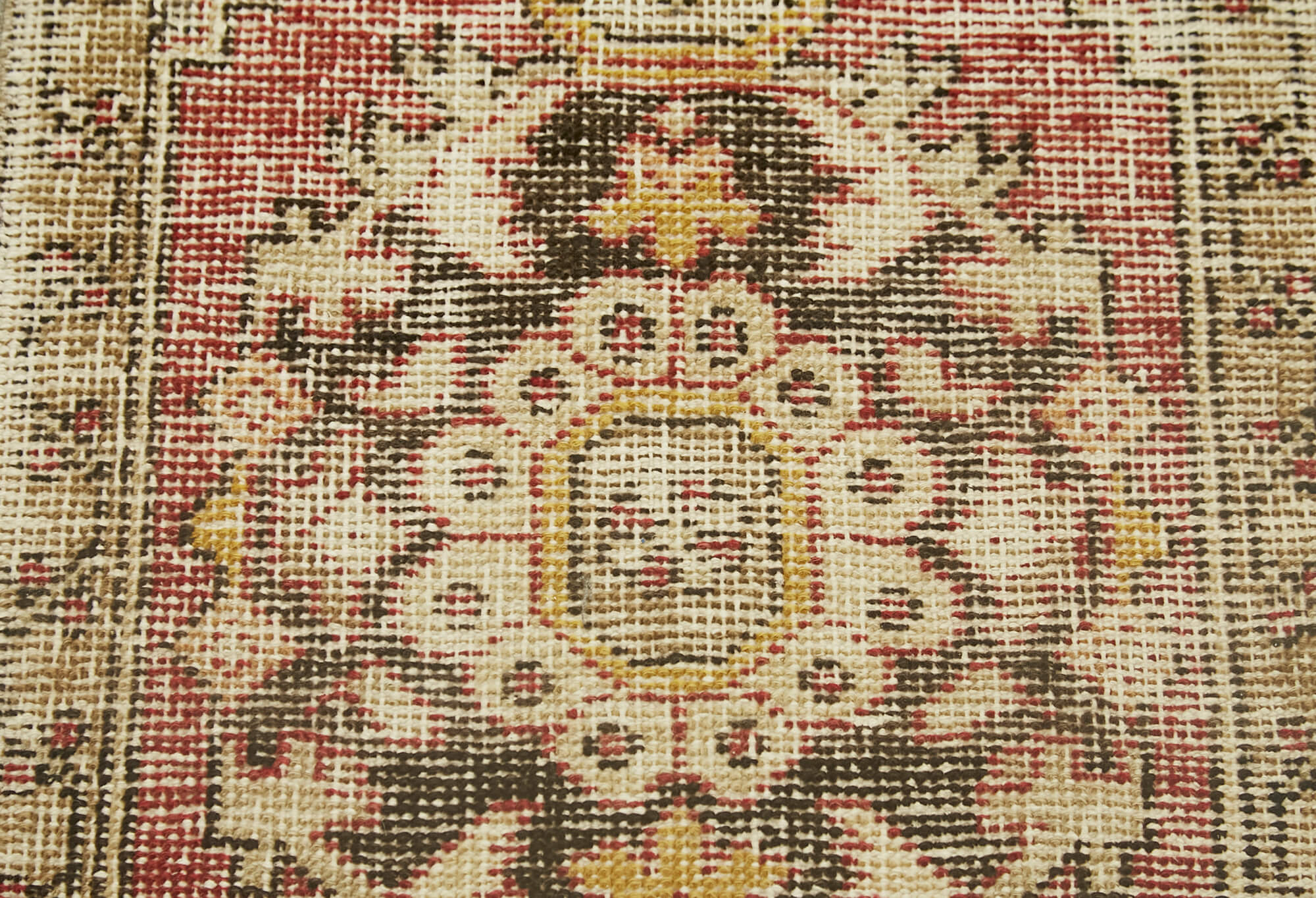Handmade Vintage Area Rug – Overdyed Wool Rug | Cotton Wool Carpet, Small Area Rugs
