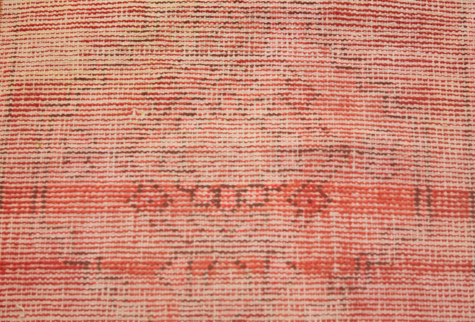 Vintage Area Rug | Turkish Hand Knotted Overdyed Red Handmade Wool Rug 1'6''x3'1''