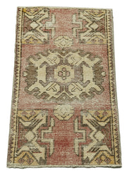Handmade Vintage Area Rug – Overdyed Wool Rug | Cotton Wool Carpet, Bohemian Style