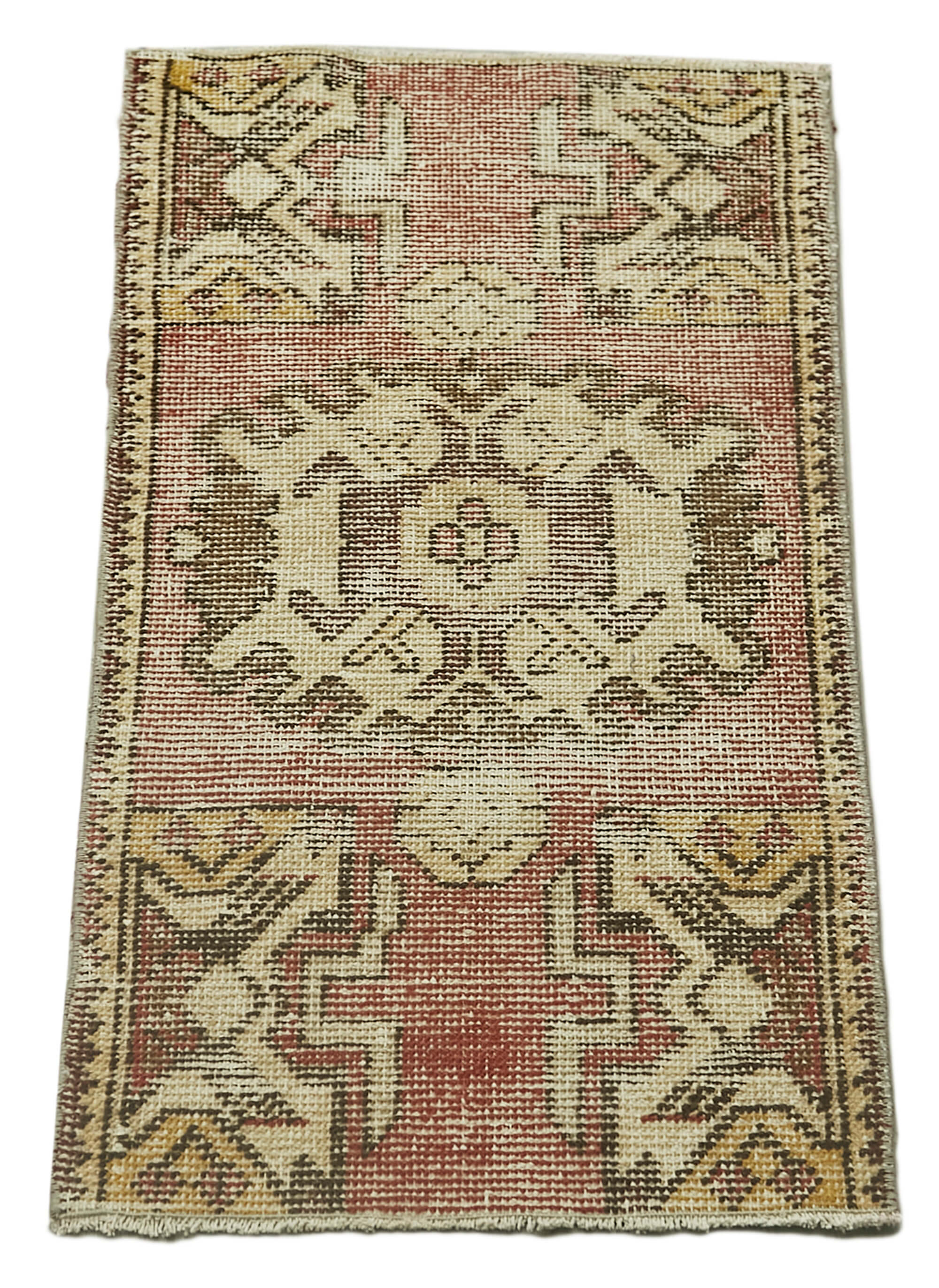 Handmade Vintage Area Rug – Overdyed Wool Rug | Cotton Wool Carpet, Bohemian Style