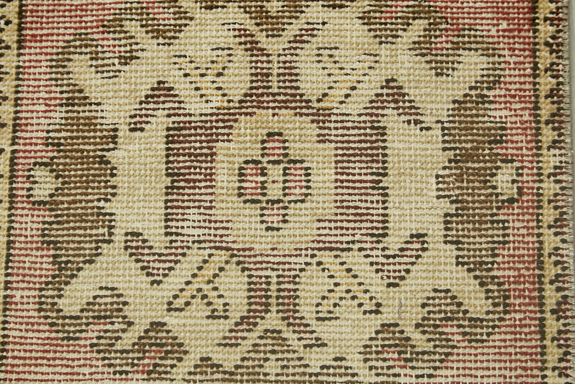 Handmade Vintage Area Rug – Overdyed Wool Rug | Cotton Wool Carpet, Bohemian Style