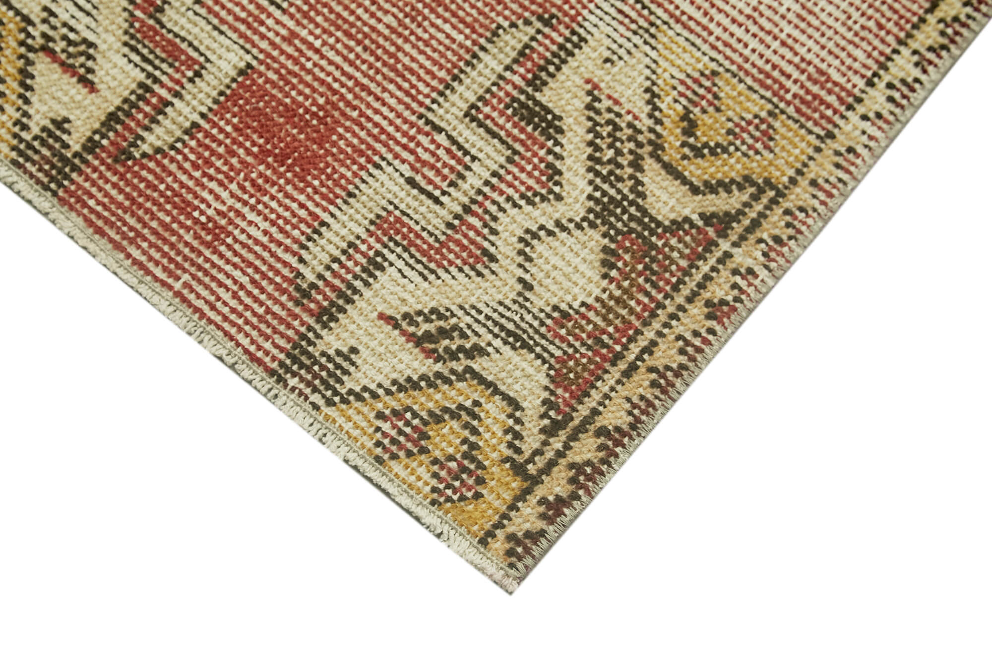 Handmade Vintage Area Rug – Overdyed Wool Rug | Cotton Wool Carpet, Bohemian Style