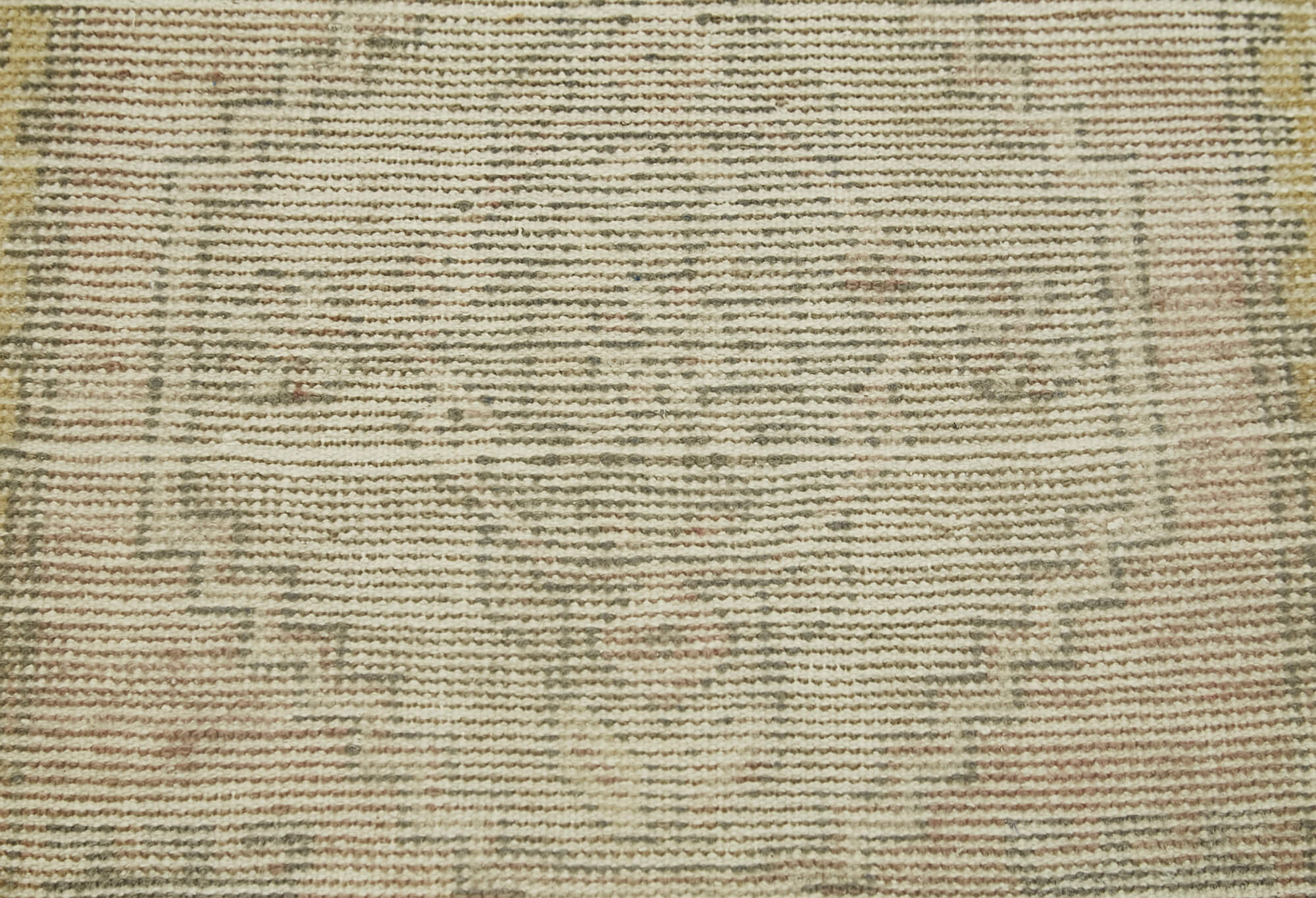 Handmade Vintage Area Rug - Overdyed Wool Rug | Beige Small Decorative Carpet