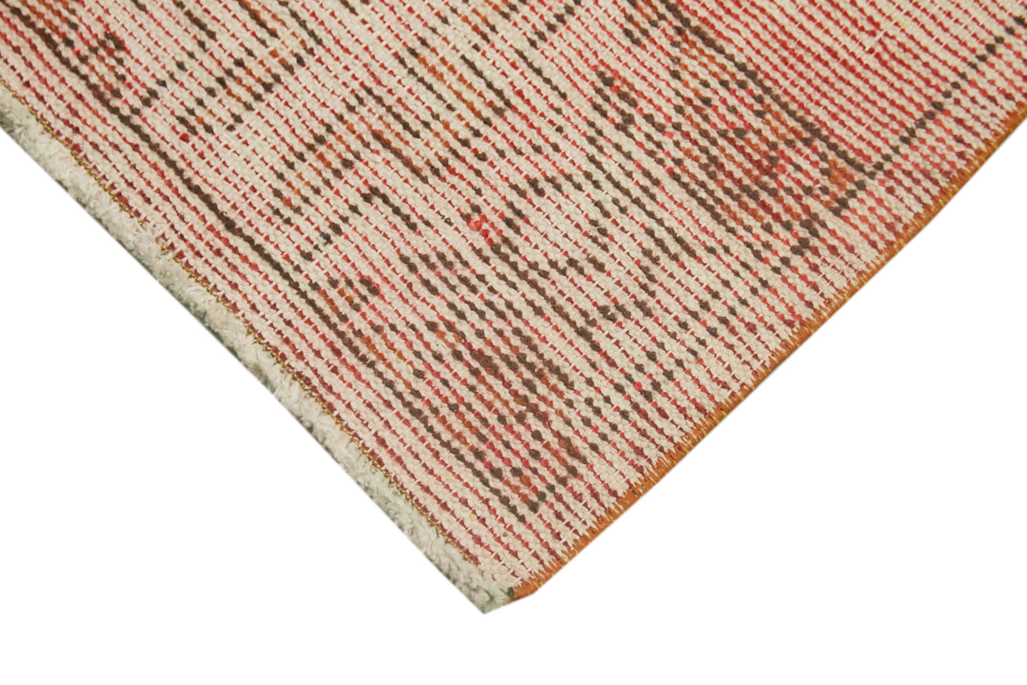 Vintage Area Rug – Handmade Wool Rug Overdyed Red Rug, Turkish Hand Knotted Cotton Wool Carpet 1'5'' x 2'10''