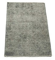 Handmade Vintage Area Rug - Overdyed Wool Rug | Turkish Cotton Wool Carpet 1'5''x2'5''