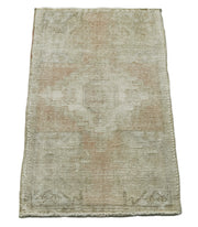 Vintage Wool Area Rug – Handmade Overdyed Turkish Hand Knotted Carpet 1'5''x2'8''