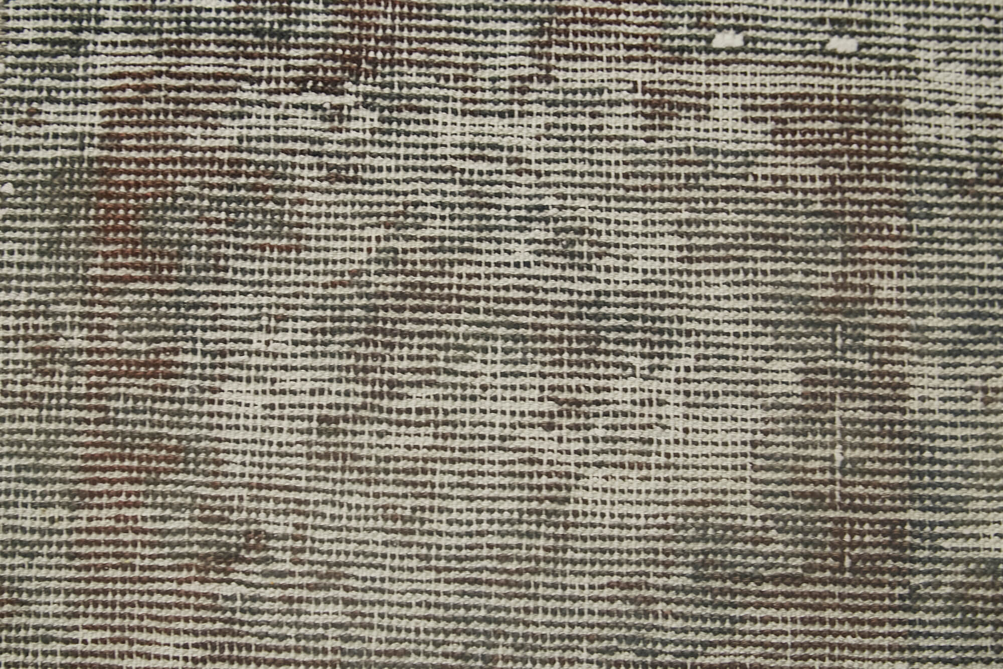 Vintage Handmade Area Rug - Overdyed Grey Hand Knotted Wool Cotton Carpet 1.5x2.2 ft