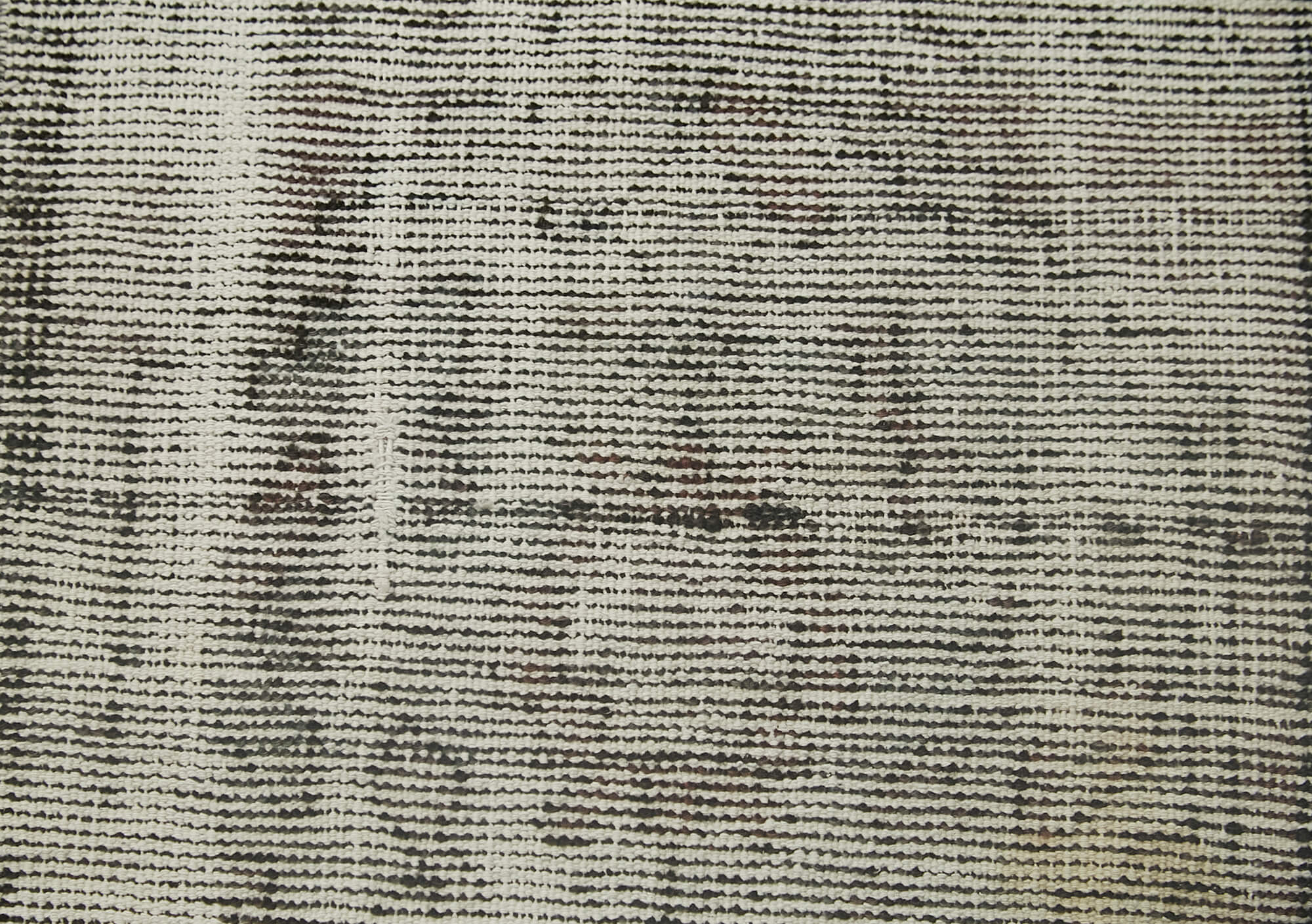 Vintage Wool Area Rug - Handmade Cotton Rug Overdyed Grey Rustic Style 1'5''x2'9''