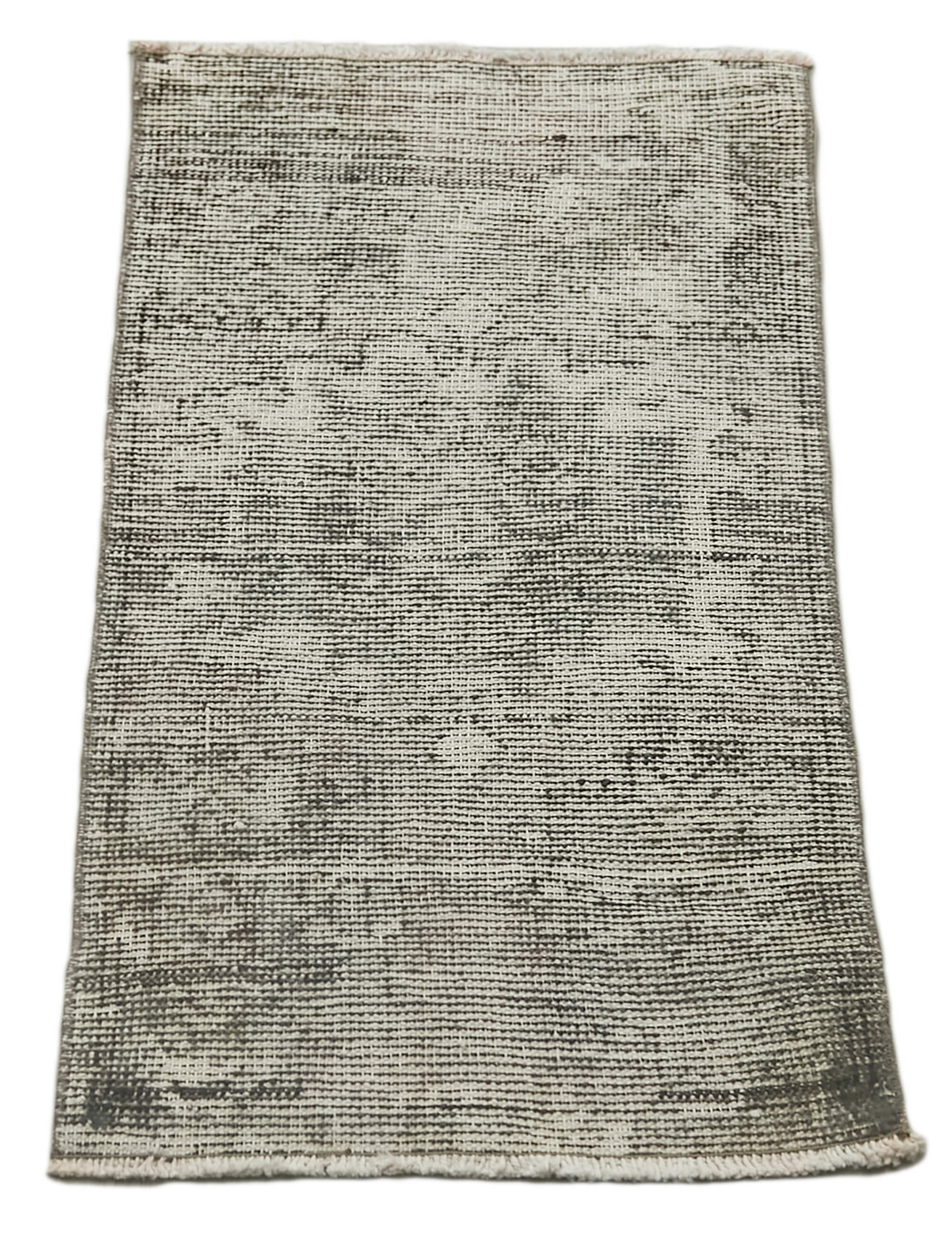 Handmade Vintage Area Rug – Overdyed Beige Wool Cotton Blend Turkish Carpet 1'6''x2'11''