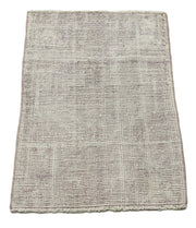 Vintage Handmade Area Rug – Overdyed Purple Cotton Wool Small Rug 1'8''x2'7''