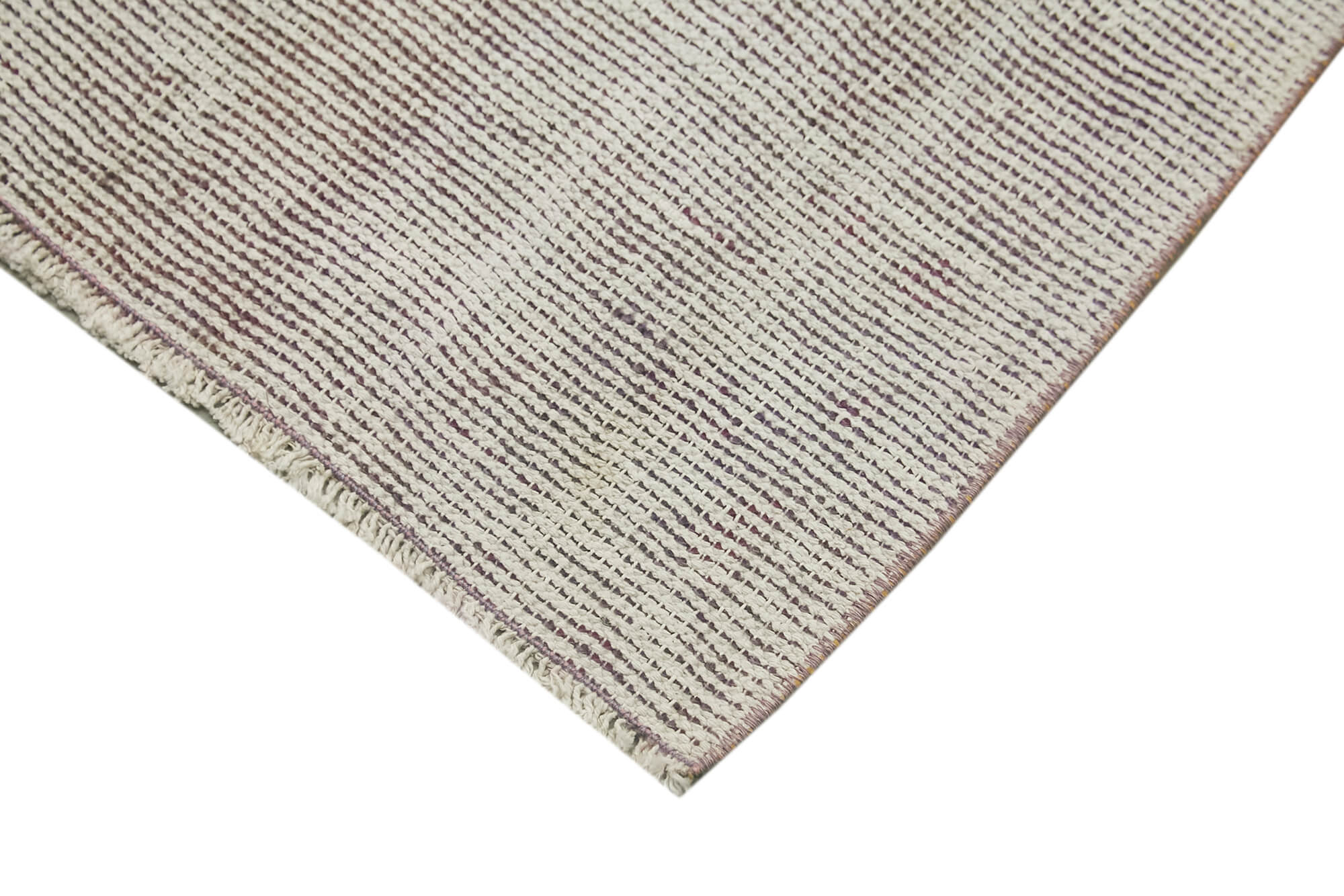 Vintage Handmade Area Rug – Overdyed Purple Cotton Wool Small Rug 1'8''x2'7''