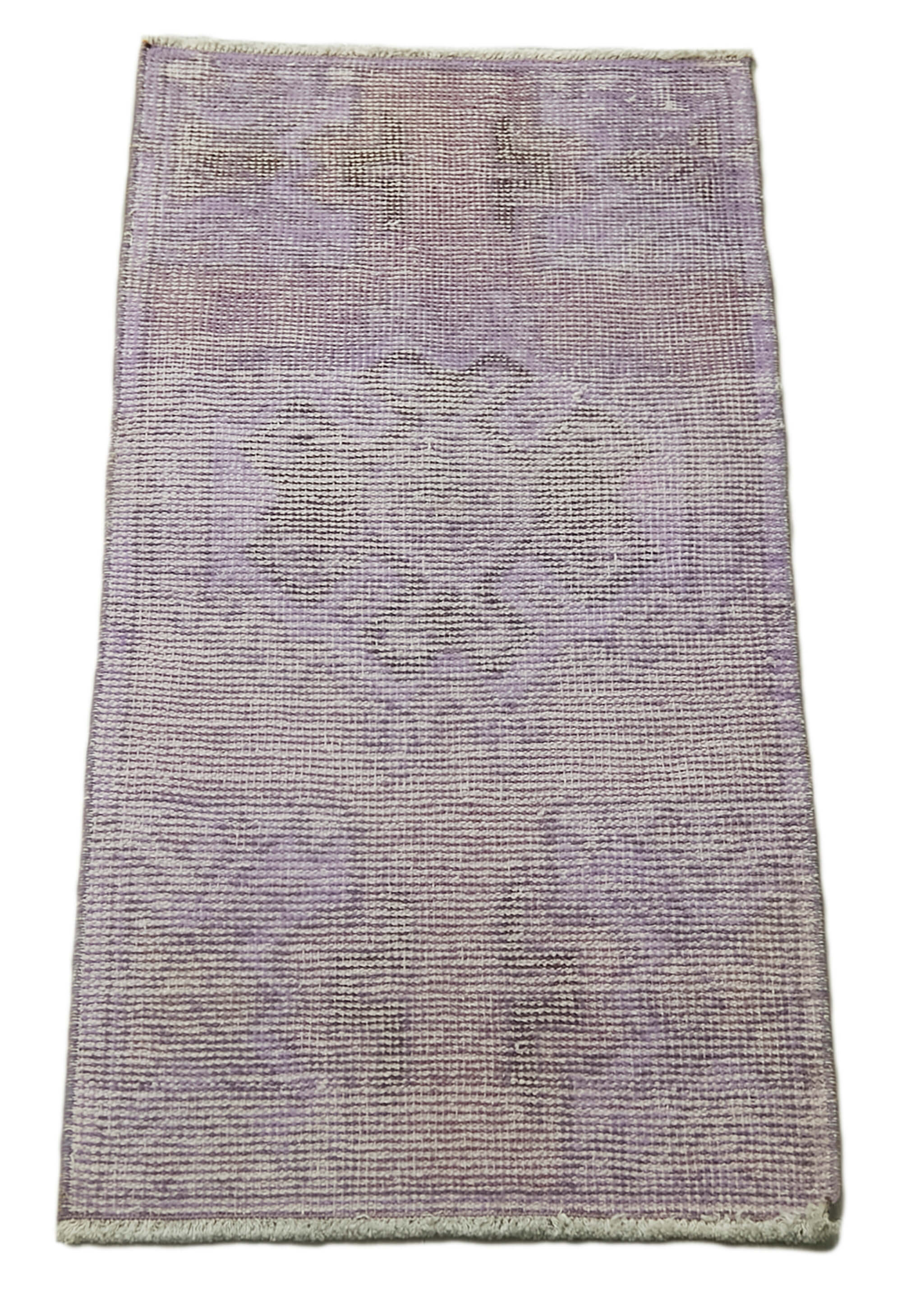 Vintage Area Rug – Handmade Wool Rug | Overdyed Purple Turkish Carpet 1'7''x3'3''