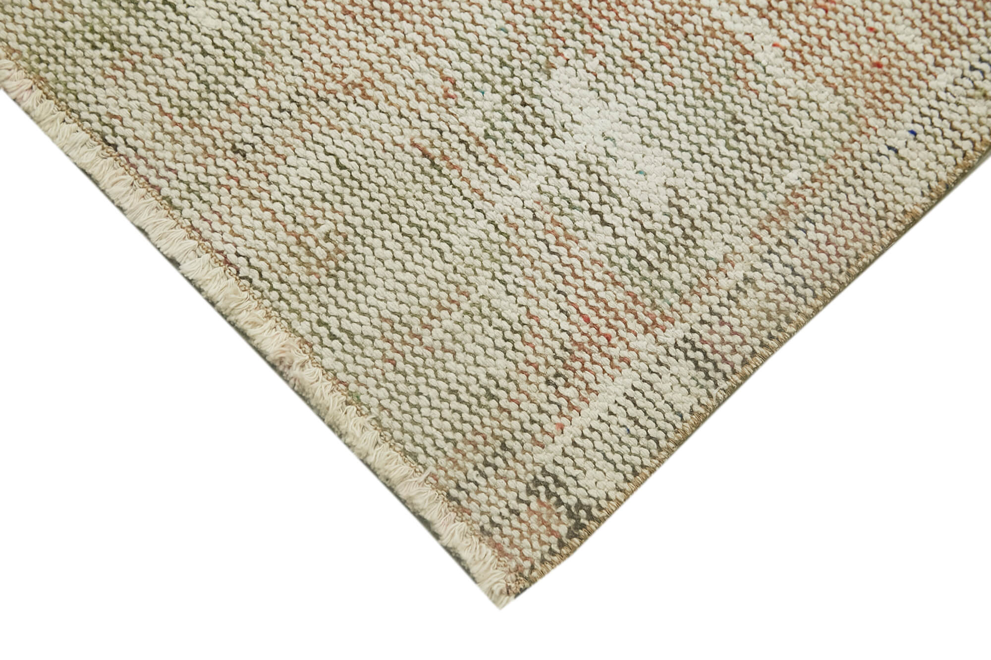 Vintage Area Rug - Handmade Wool Rug Overdyed Beige Turkish Hand Knotted Carpet 1'9''x3'6''