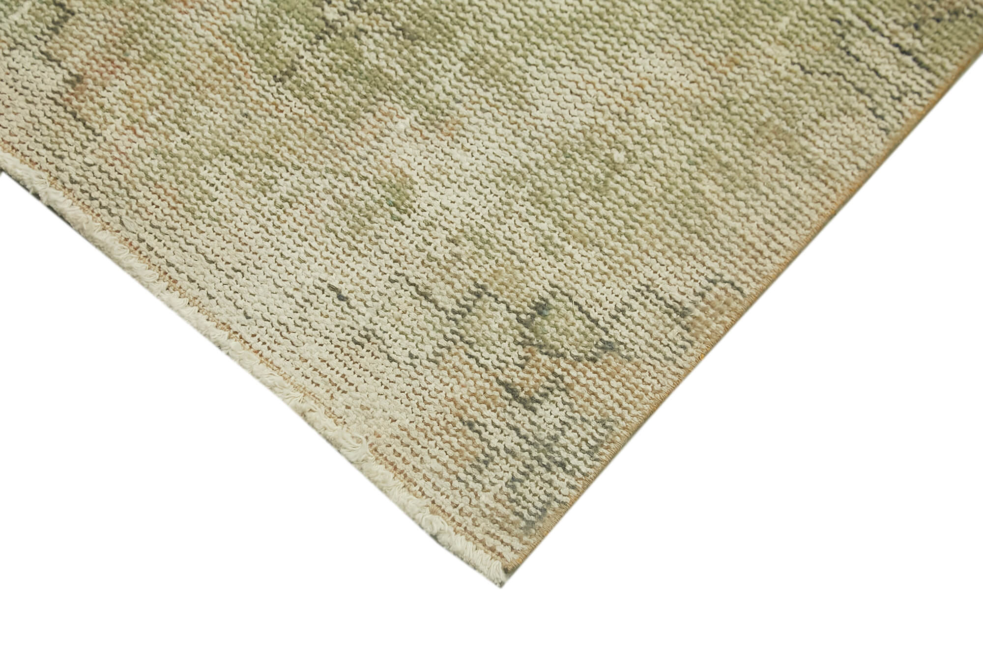 Handmade Vintage Area Rug – Overdyed Cotton Wool Rug | Small Turkish Carpet 1'10''x3'3''