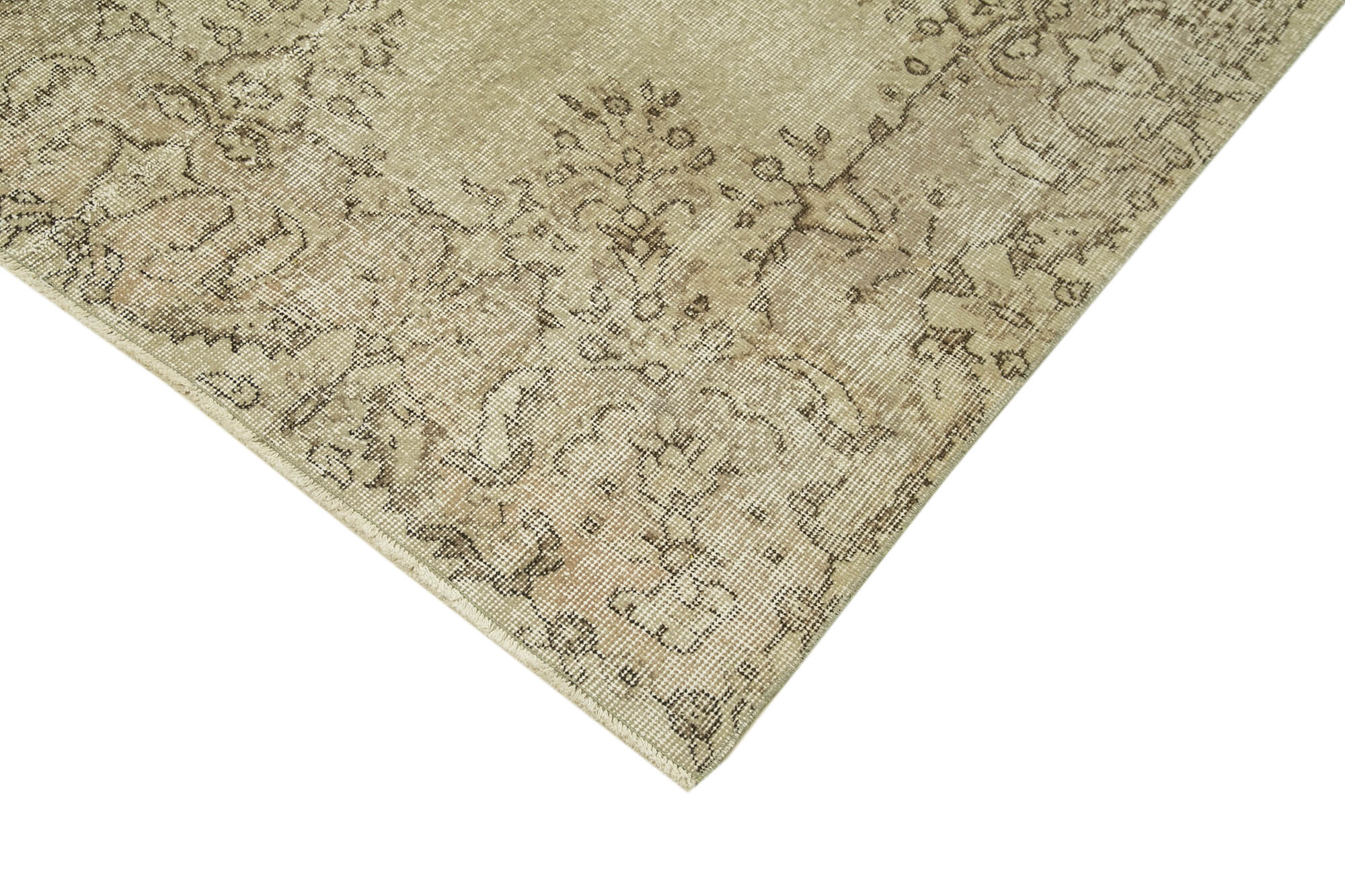 Handmade Wool Area Rug | Durable Cotton Weave, Soft Wool Carpet, Neutral Color Rug 6'7''x10'1''