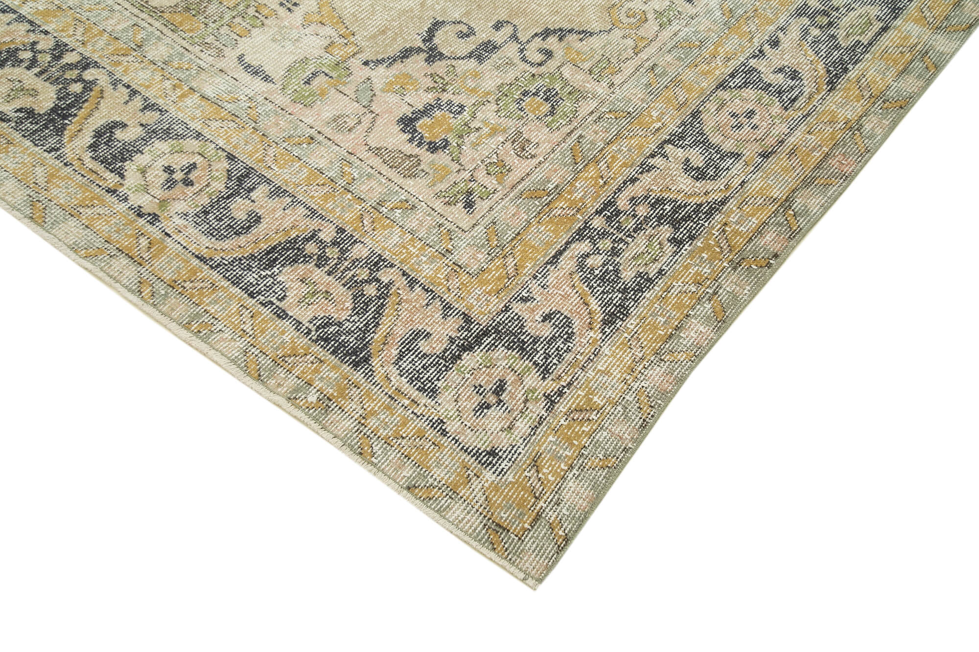 Handmade Wool Area Rug – Classic Vintage Carpet, Hand Woven Carpet, Durable Cotton Weave