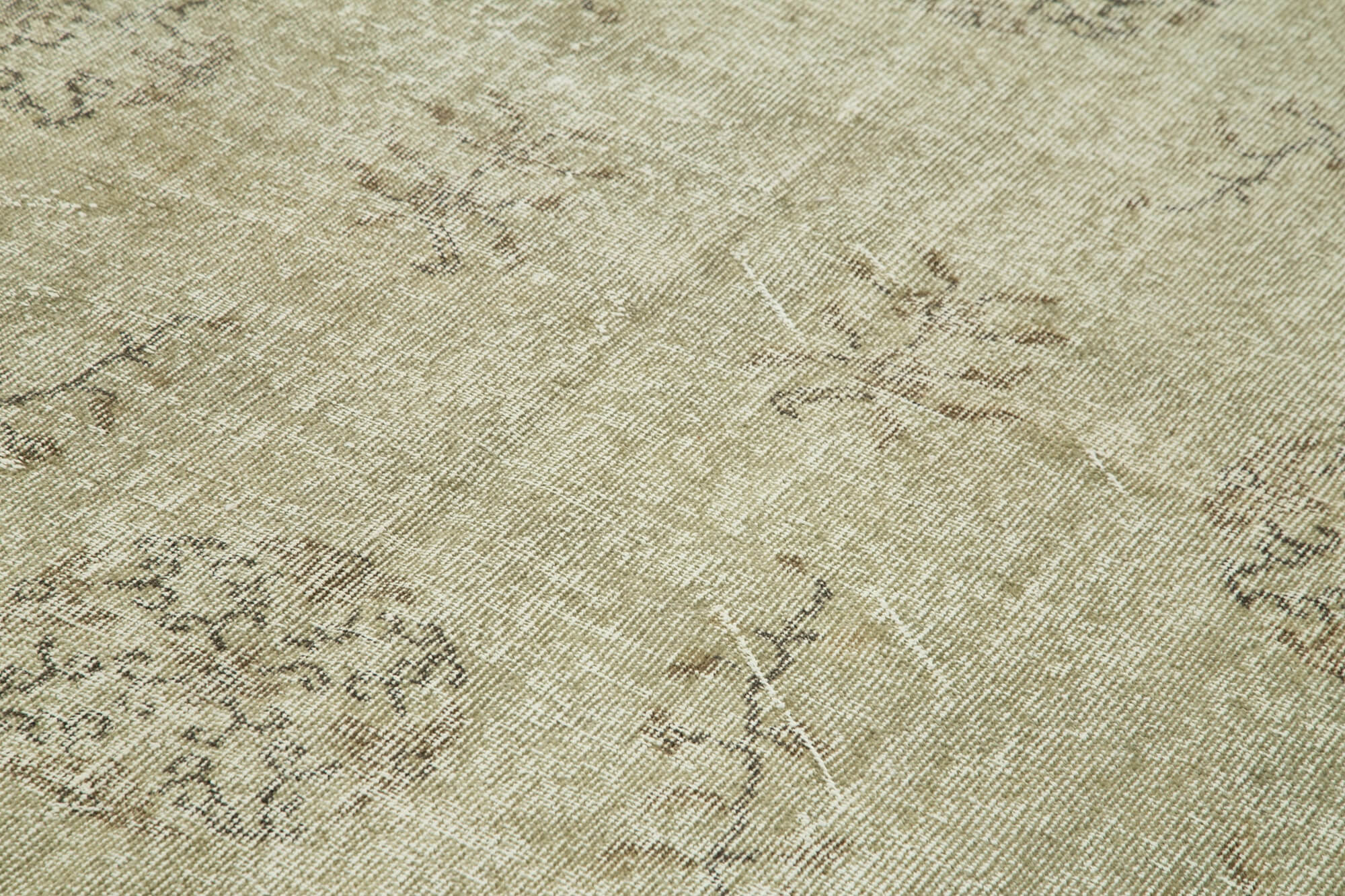 Handmade Wool Area Rug – Vintage Cotton Rug 6'5''x10'0'' Beige Wool Carpet
