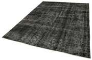 Handmade Vintage Area Rug – Overdyed Wool Rug | Turkish Cotton Wool Carpet 6'7''x8'11''