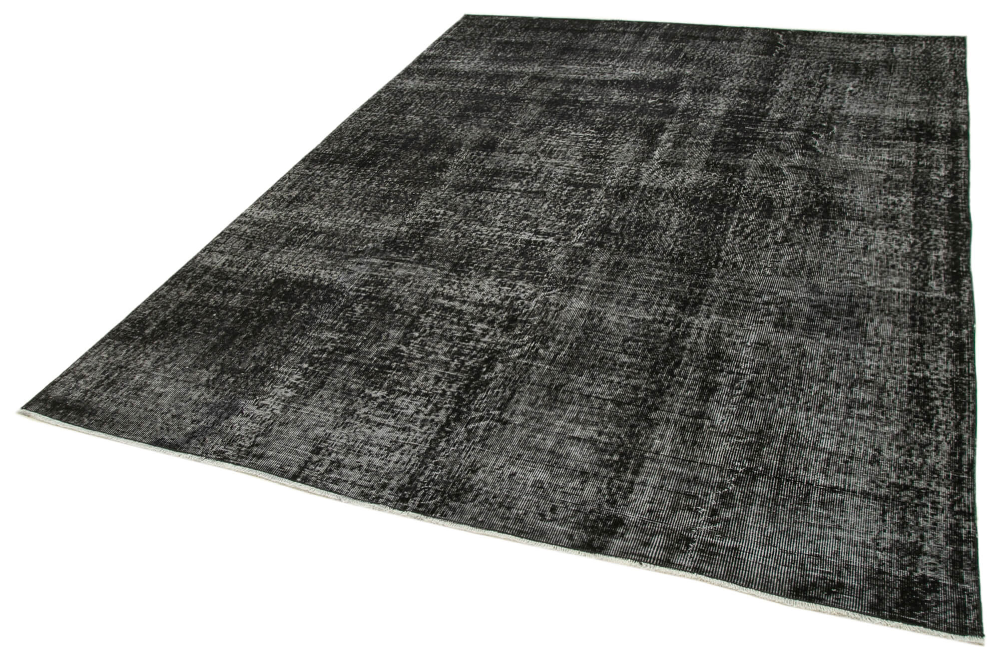 Handmade Vintage Area Rug – Overdyed Wool Rug | Turkish Cotton Wool Carpet 6'7''x8'11''
