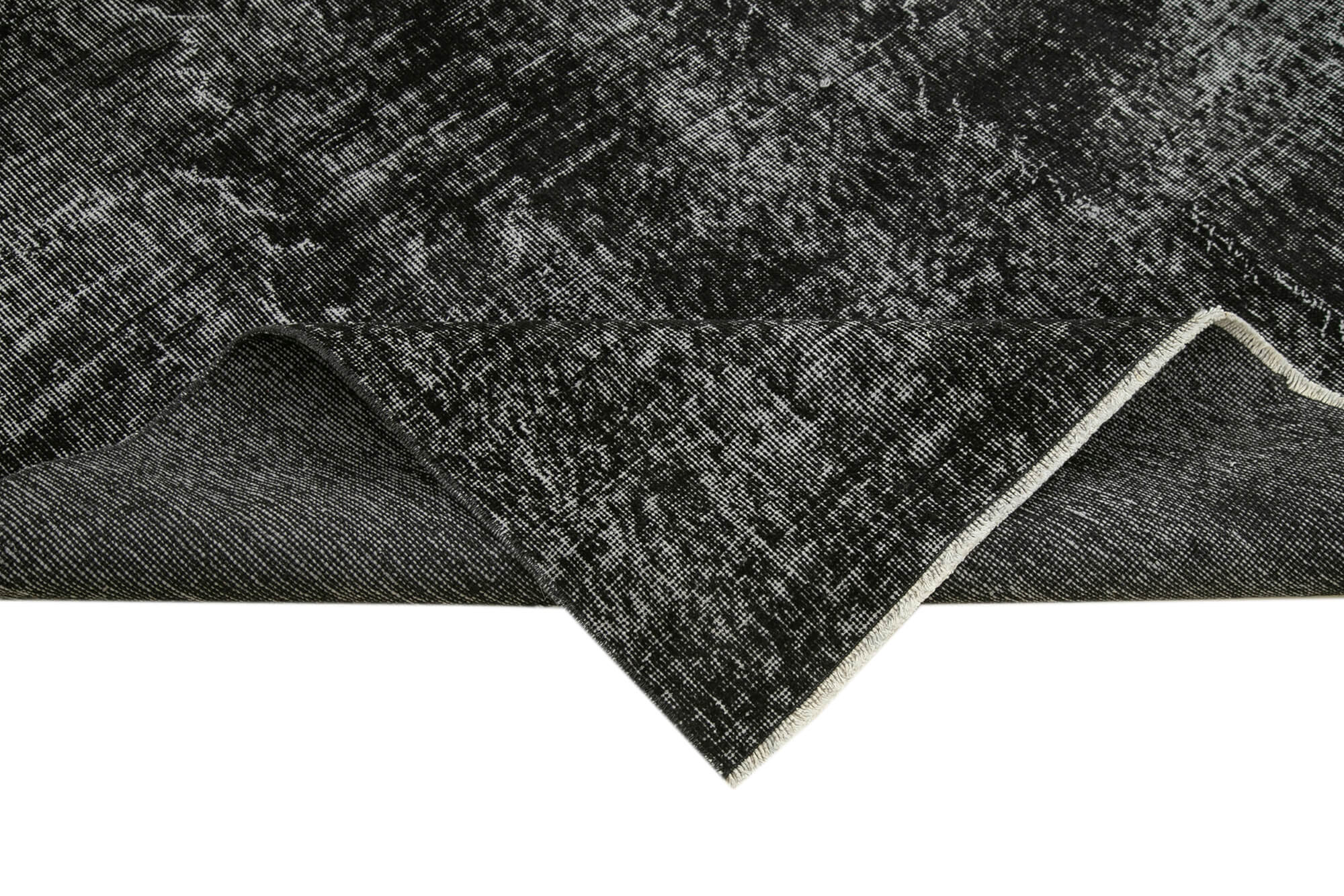 Handmade Vintage Area Rug – Overdyed Wool Rug | Turkish Cotton Wool Carpet 6'7''x8'11''