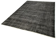 Vintage Wool Area Rug – Hand Woven Wool Carpet | Overdyed Vintage Carpet 6'4''x9'8''