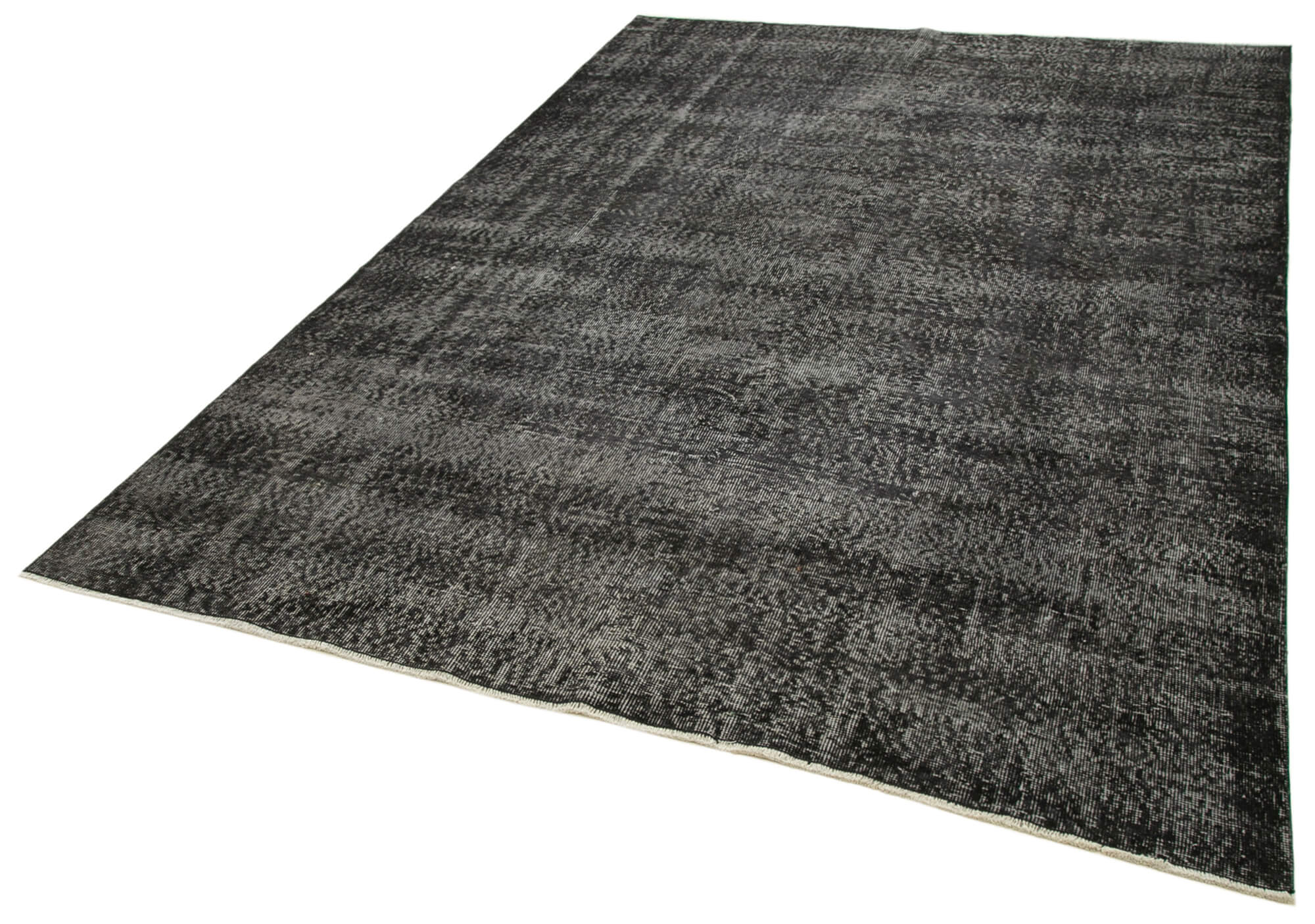 Vintage Wool Area Rug – Hand Woven Wool Carpet | Overdyed Vintage Carpet 6'4''x9'8''
