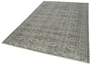 Handmade Vintage Area Rug – Overdyed Wool Rug, Turkish Hand Knotted Cotton Wool Carpet 5'9''x9'