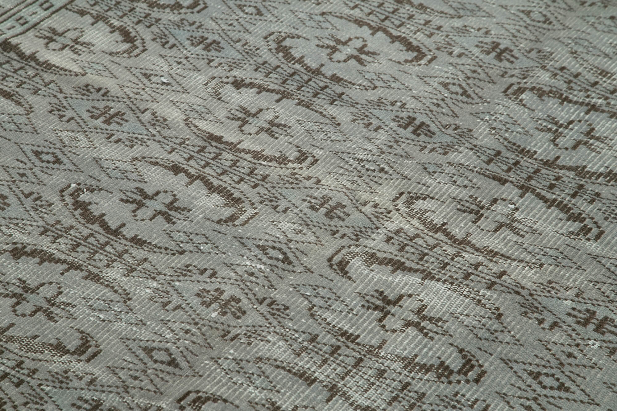 Handmade Vintage Area Rug – Overdyed Wool Rug, Turkish Hand Knotted Cotton Wool Carpet 5'9''x9'