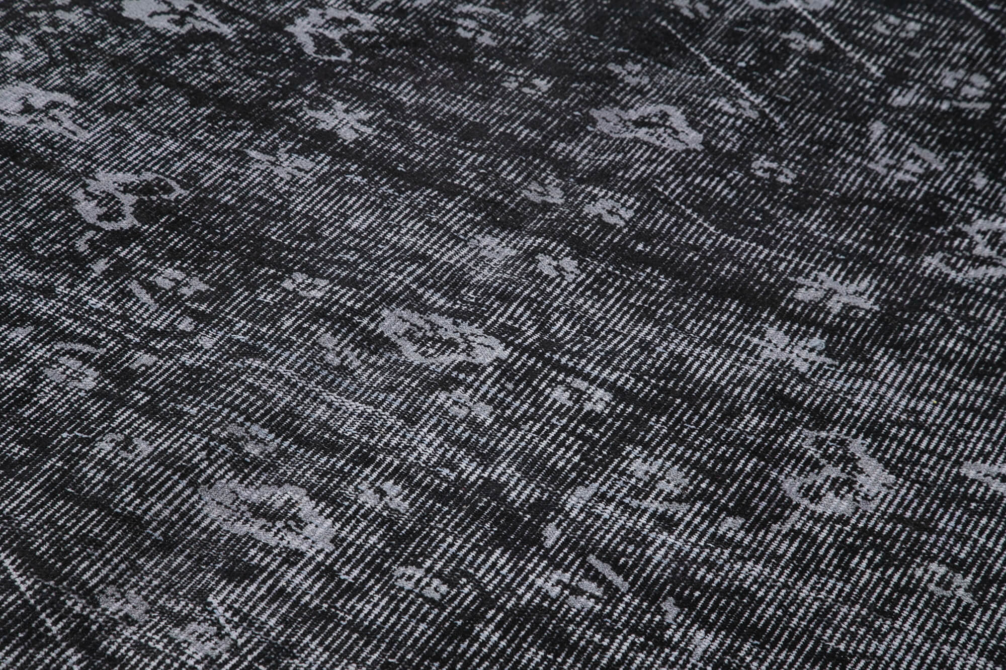 Handmade Vintage Area Rug | Antique Style Overdyed Vintage Rug with Natural Fibers 5'2''x8'9''