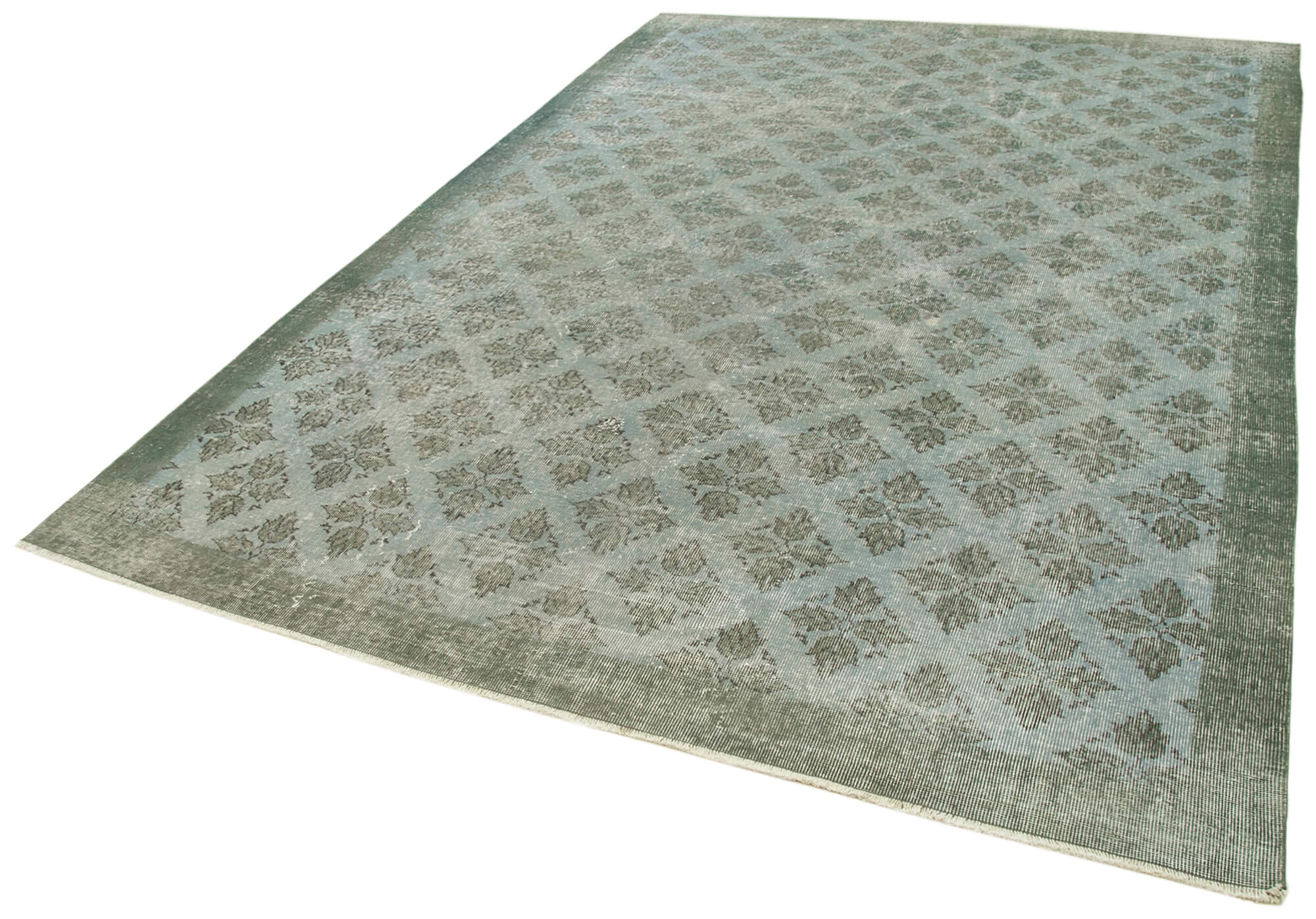 Handmade Vintage Area Rug | Turkish Area Rug with Soft Cotton Weave & Durable Floor Covering