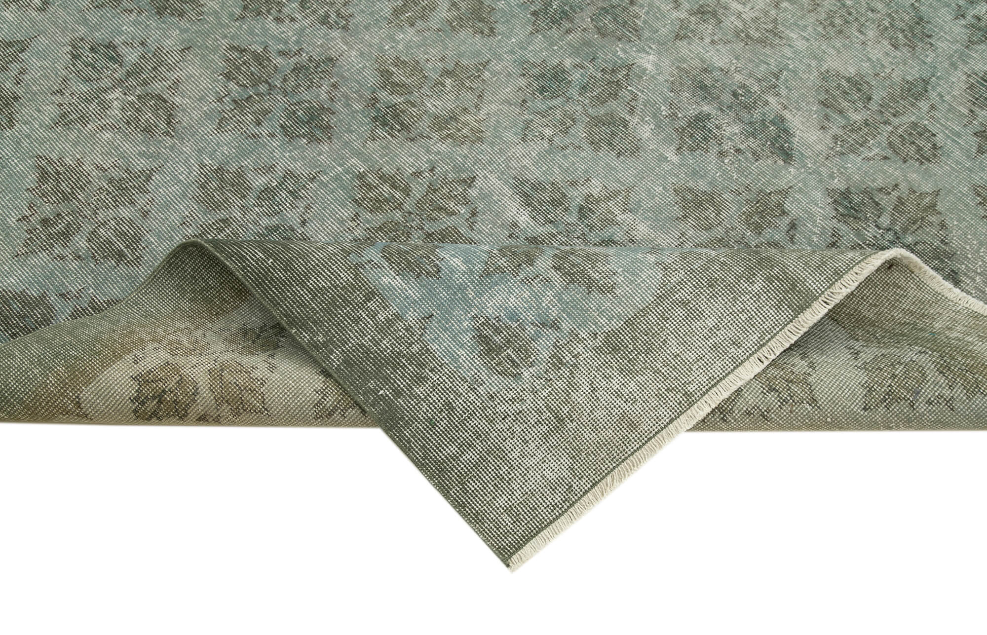 Handmade Vintage Area Rug | Turkish Area Rug with Soft Cotton Weave & Durable Floor Covering