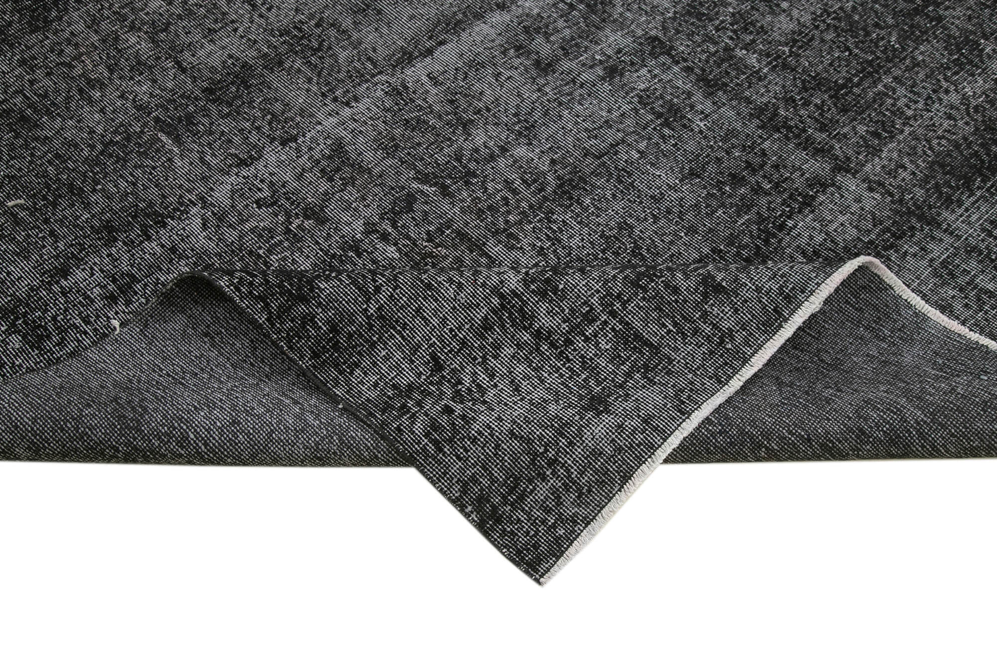 Handmade Vintage Area Rug | Unique Vintage Design Overdyed Wool & Cotton Rug