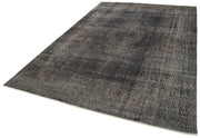 Handmade Vintage Area Rug - Overdyed Wool Rug Cotton Wool Carpet 6'8''x10'4''