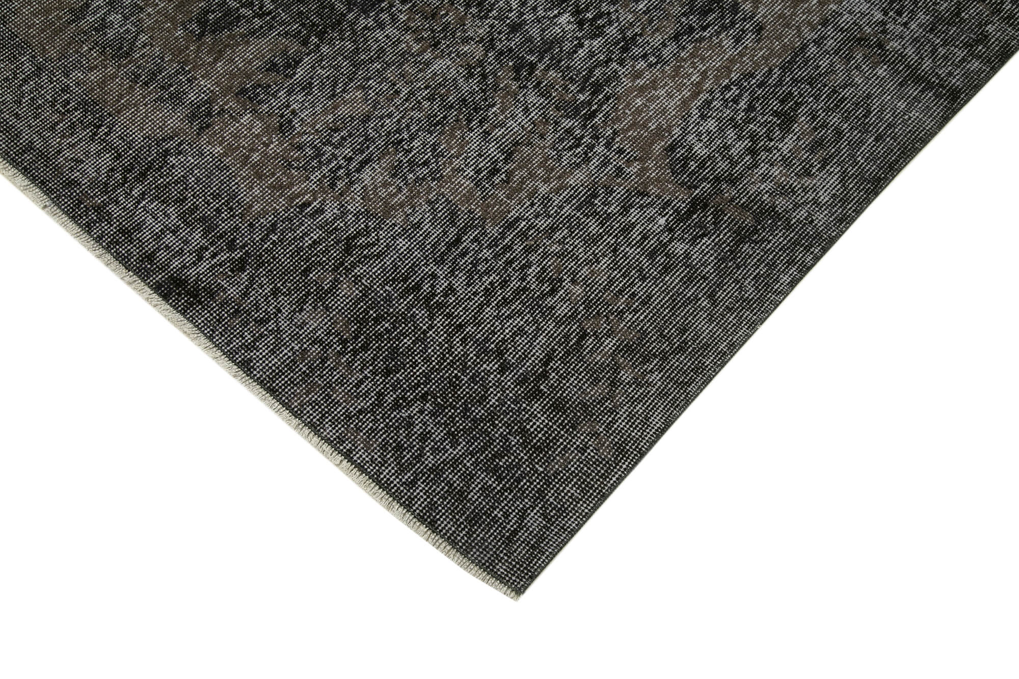 Handmade Vintage Area Rug - Overdyed Wool Rug Cotton Wool Carpet 6'8''x10'4''