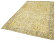 Vintage Wool Area Rug | Hand Knotted Turkish Rug, Durable Cotton Wool Carpet 5'7''x9'5''