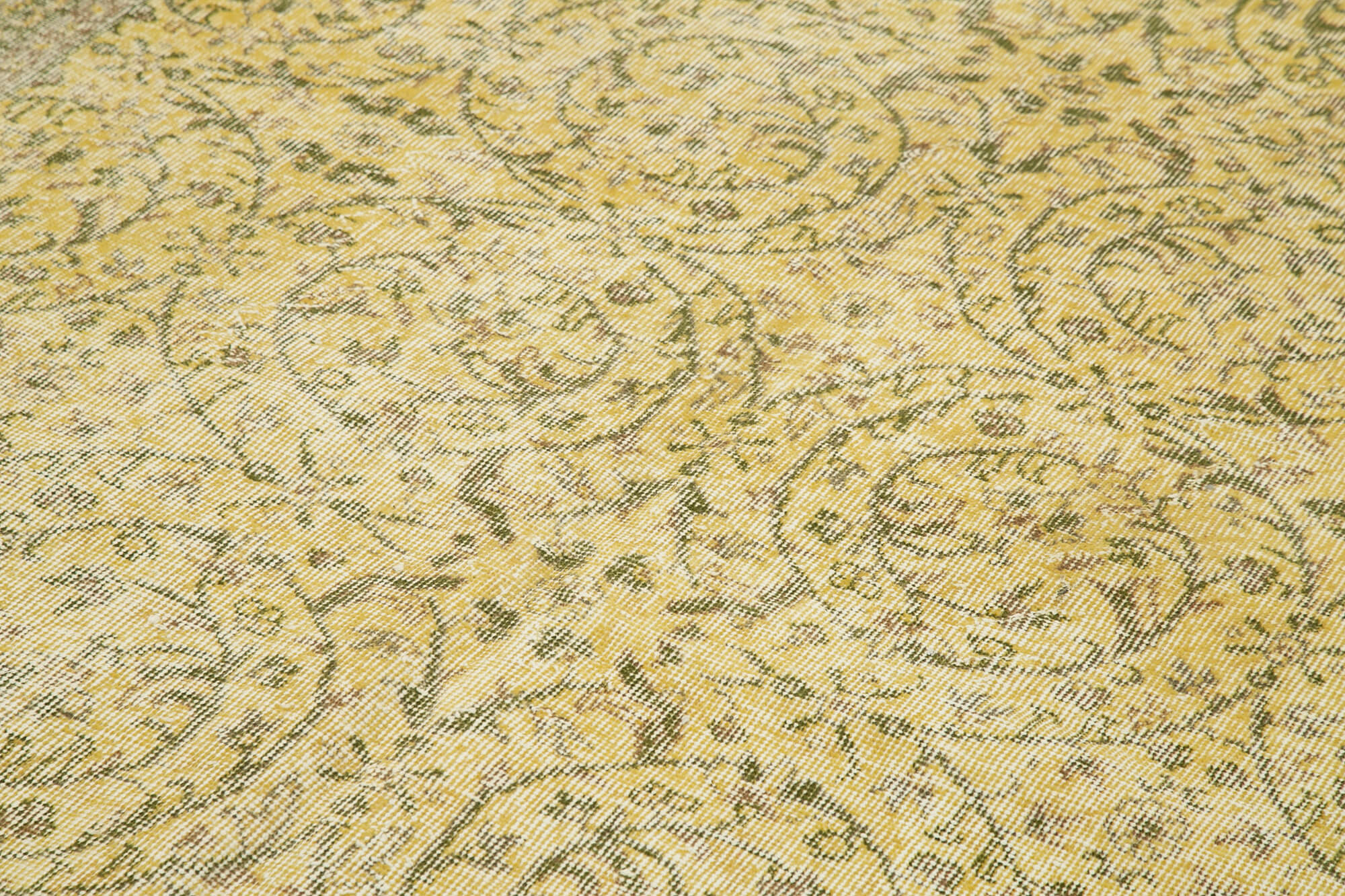 Vintage Wool Area Rug | Hand Knotted Turkish Rug, Durable Cotton Wool Carpet 5'7''x9'5''