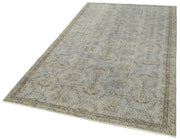 Handmade Vintage Area Rug – Overdyed Wool Rug 5'0'' x 8'8'' | Cotton Wool Carpet